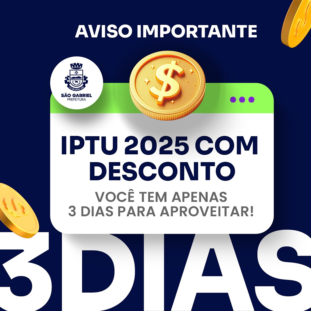 Atenção! O prazo para quitar o IPTU com desconto está acabando