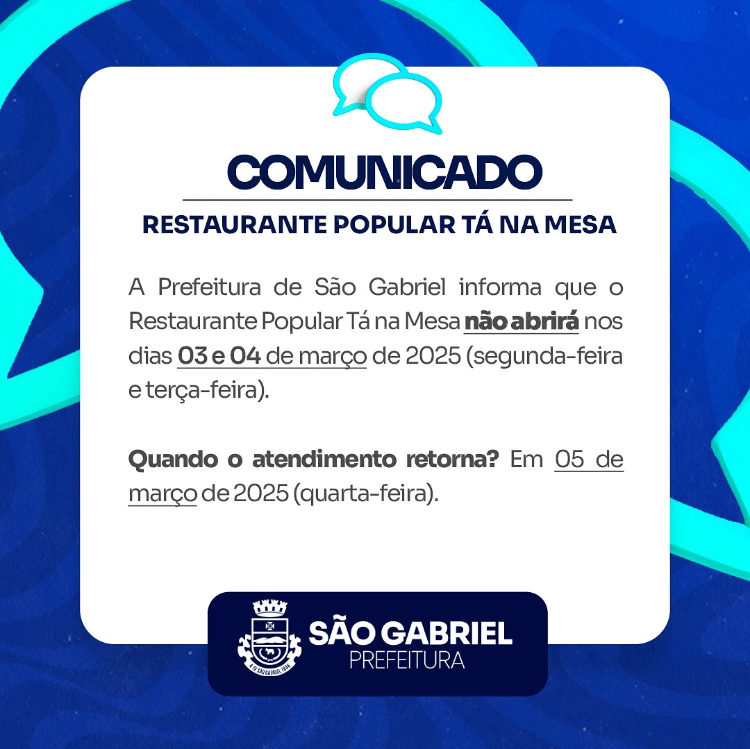 Atenção, usuários do Restaurante Popular